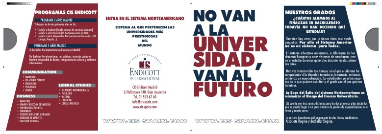 CIS ENDICOTT CuadrípticoFrontal